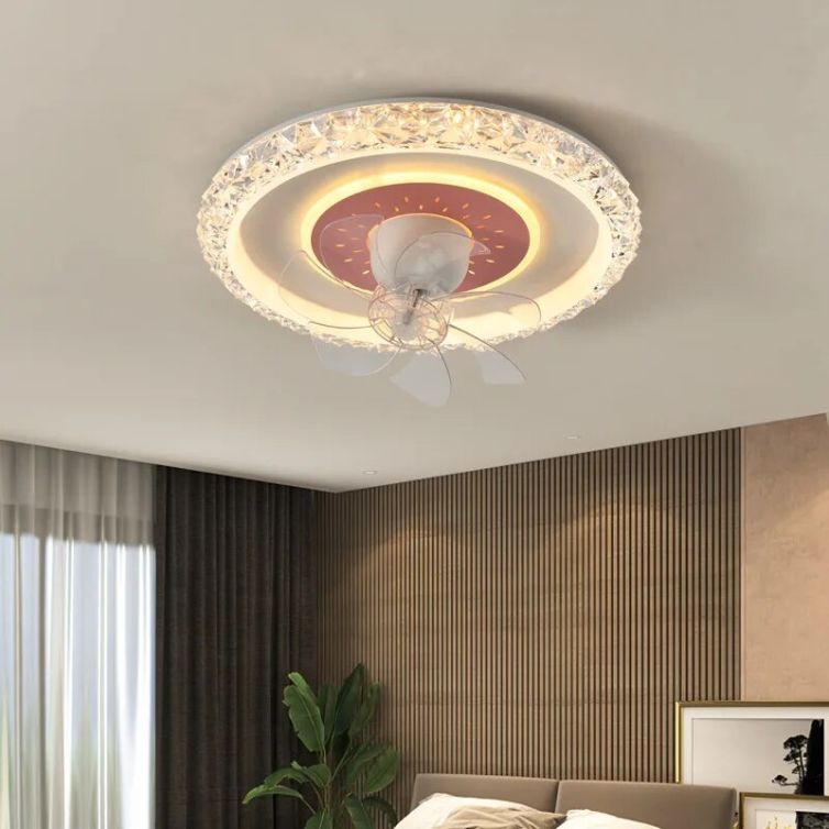 Bedroom Ceiling Fan Light Integrated 360° Rotation Ceiling Fan Strong Wind For Home Decro Led Ceiling Fan Chandelier