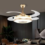 Bluetooth music ceiling fan light 110v living room bedroom dining room LED lights for home decro lamp fixtures