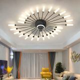 Ceiling Fan with Lamp and Remote Control LED Modern Ceiling Fan with 26 Lights for Bedroom Living room Home Decro