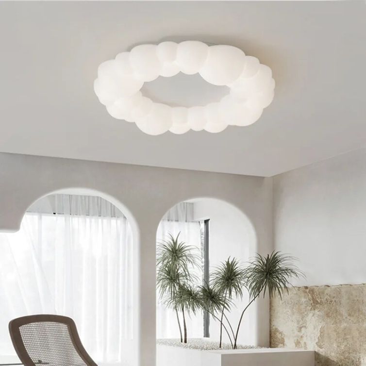 Cloud ceiling lamp Italian designer romantic Bedroom lamp Nordic creative ring restaurant room lamp Decro Lights