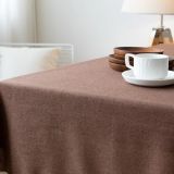 Coffee Brown Black Color Tassel Birthday Party Decro Rectangle Table Cloth 2023