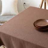 Coffee Brown Black Color Tassel Birthday Party Decro Rectangle Table Cloth 2023