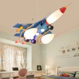 Creative Retro Aircraft American Children’s Room Pendant Lights Bedroom Boy LED Hanging Lamp Fixture Home Decro