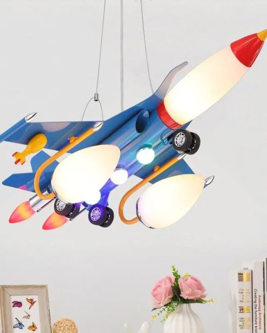 Creative-Retro-Aircraft-American-Children-s-Room-Pendant-Lights-Bedroom-Boy-LED-Hanging-Lamp-Fixture-Home