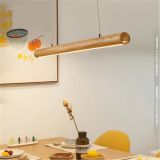 Creative Simply Wooden Stick Studio Nordic Loft Dining Room Led Pendant Lights Art Personality Restaurant Decro Light Fxitures