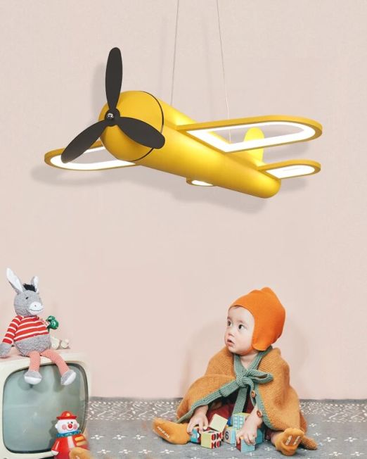 Creative-kids-pendant-light-design-yellow-blue-airplane-light-for-bedroom-baby-boys-anime-lamp-home-1