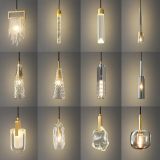 Crystal Pendant Lights Bedroom Bedside Lamps For Living Room Modern Home Decoration Glass LED Hanging Light Bathroom Lustre
