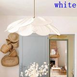 Fabric Creative Art Lamp Pendant Lamp Silent Wind Restaurant Living Bedroom Petal Cafe Cloth home decor led light chandeliers