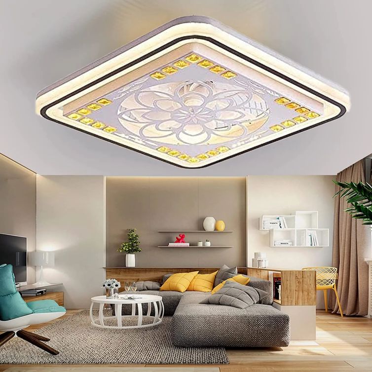Flower Shape Fan Ceiling Light,Smart Bedroom Ceiling Fan with Lights Remote Control For Home Decro ventilador de techo