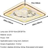 Flower Shape Fan Ceiling Light,Smart Bedroom Ceiling Fan with Lights Remote Control For Home Decro ventilador de techo