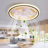 Flower Shape Fan Ceiling Light,Smart Bedroom Ceiling Fan with Lights Remote Control For Home Decro ventilador de techo