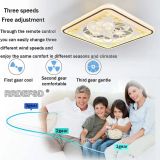 Flower Shape Fan Ceiling Light,Smart Bedroom Ceiling Fan with Lights Remote Control For Home Decro ventilador de techo