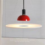 Italian Designer’s Flying Saucer Chandelier Creative Simple LED Suspension Lamps Bar Bedroom Living Room Interior Decor Lights