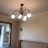 Italian Led Iron pendant lights Bedroom Living Room pendant Branch Glass Bedside Lighting Decor kitchen Hanging Lamps Luminaria