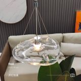 Italian designer room stair glass pendant lamp living room bar lamp dining room bar art flying saucer lamp for home decro lights