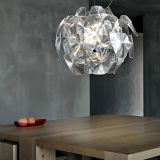 Italy Designer LP Hope Transparent Laser Acrylic Chandelier Living Room Bedroom Dining Table Kitchen Idoor LED Decor Lustre