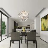 Italy Designer LP Hope Transparent Laser Acrylic Chandelier Living Room Bedroom Dining Table Kitchen Idoor LED Decor Lustre