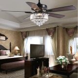 LED Ceiling Fans lamp For Living Room Home Decro 220V 110V Crystal Ceiling Fan With Lights Remote Control Fan Chandelier