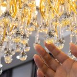 Luxury LED Crystal Chandeliers Gold Modern Ceiling Hanging lamp lustre for Bedroom Kitchen Dining Living Pendant Lights Fixtures