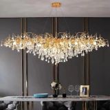 Luxury LED Crystal Chandeliers Gold Modern Ceiling Hanging lamp lustre for Bedroom Kitchen Dining Living Pendant Lights Fixtures