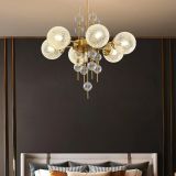 Modern Living Room Chandelier Creative Design Luxury Home Decoration Acrylic Lampshade Lamp Bedroom Dining Room Led Chandelier