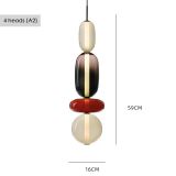 Modern Minimalist Creative Colored Lollipop Glass Pendant Lamps Nordic Designer Restaurant Coffee Shop Hotel Led Lighting Decor