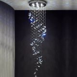 Modern Stairs Ceiling Chandelier Lighting Luxury K9 Crystal Lamps LED Home Parlor Hanging lights Butterfly Crystal decoration