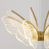 New butterfly chandelier modern minimalist creative dining living room bedroom children’s room LED smart lamps decorative lamp