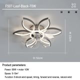 Nordic Ceiling Fan With Dimmable Led Light Control White Flower Ceiling Fans light Lamp For Home Bedroom Decro