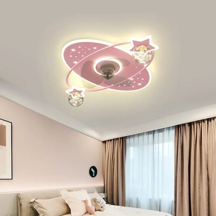 Nordic LED Ceiling Fans with Lights Remote For Living room Bedroom Boys Girls Room LED Ceiling Lamp For Home Decro