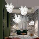 Nordic living room art chandelier personality creativity hll clothing shop minimalist restaurant fabric lamp Decro lights