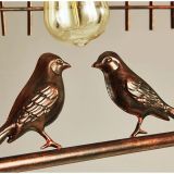 Retro Industrial style Bird cage Chandelier Wrought iron LED lamps for restaurant dining room garden bar decorative light