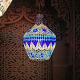 Turkish Mosaic Vase Pendant Lamp Ethnic Customs Handmade Lampe Romantic Cafe Restaurant Bar Tree Pendant Light Home Decro